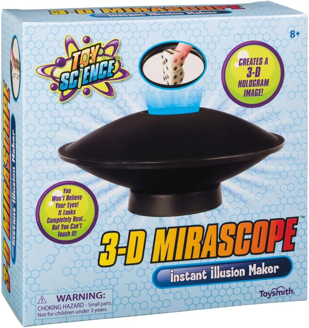 3-D mirascope optical illusion toy